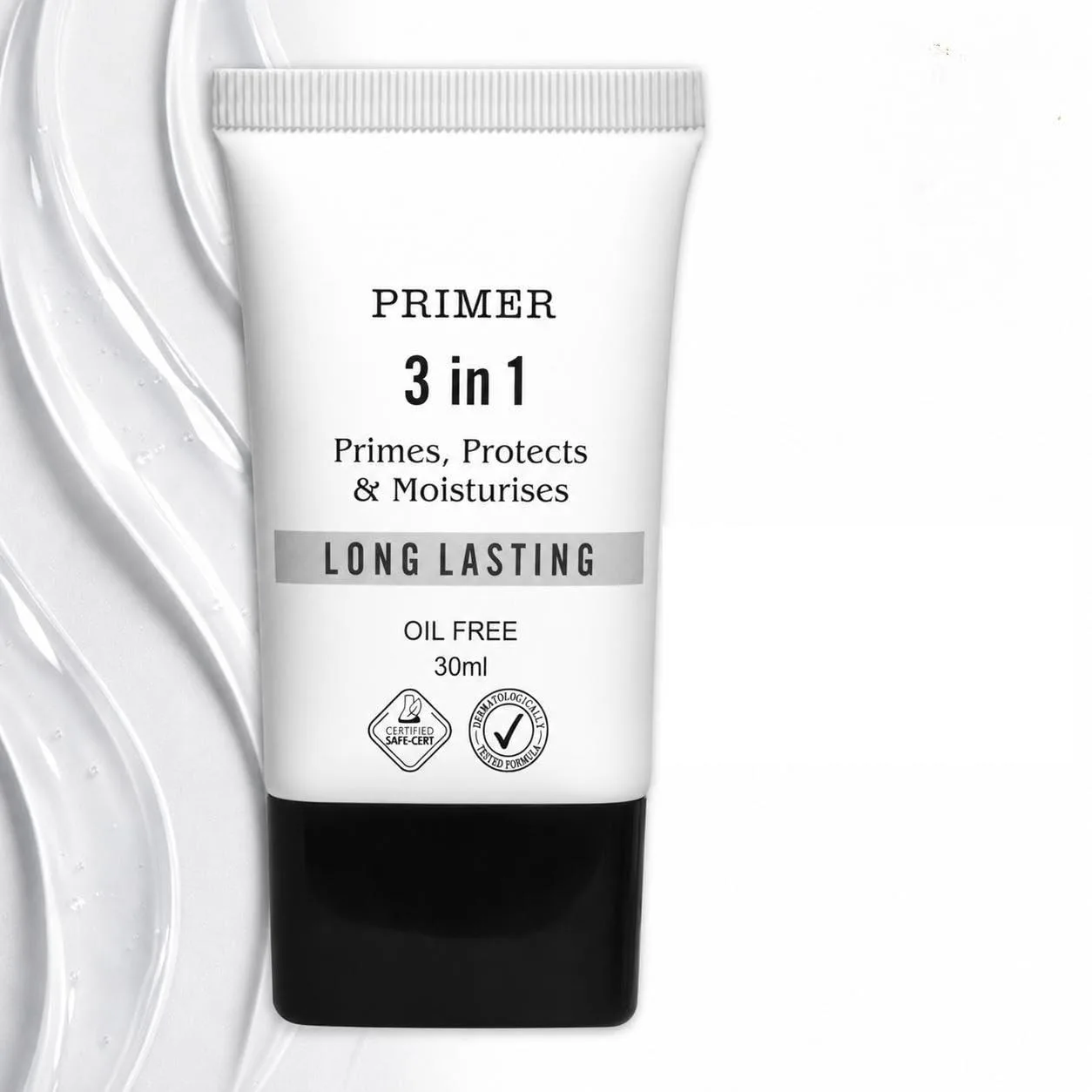 PRIMER 3 IN 1 PRIMES, PROTECTS,, MOISTURISER, OIL FREE (30 ML)